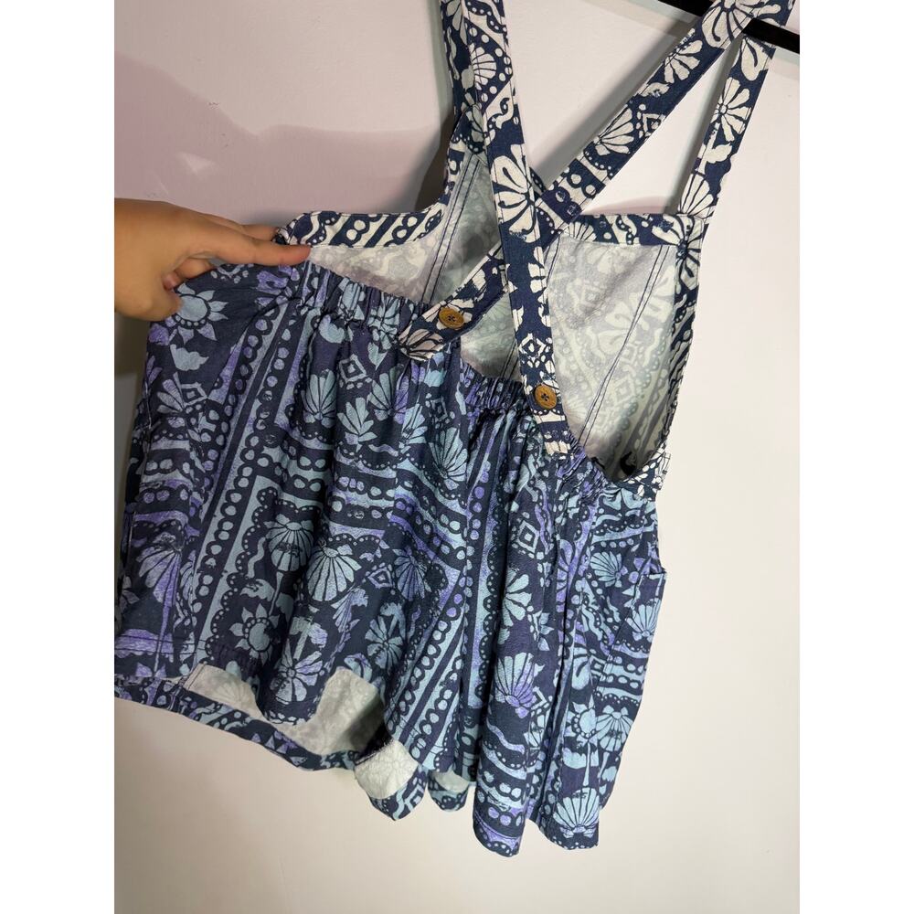 FREE PEOPLE Palm Bay Printed Shortalls Size Small NWOT - Picture 6 of 7